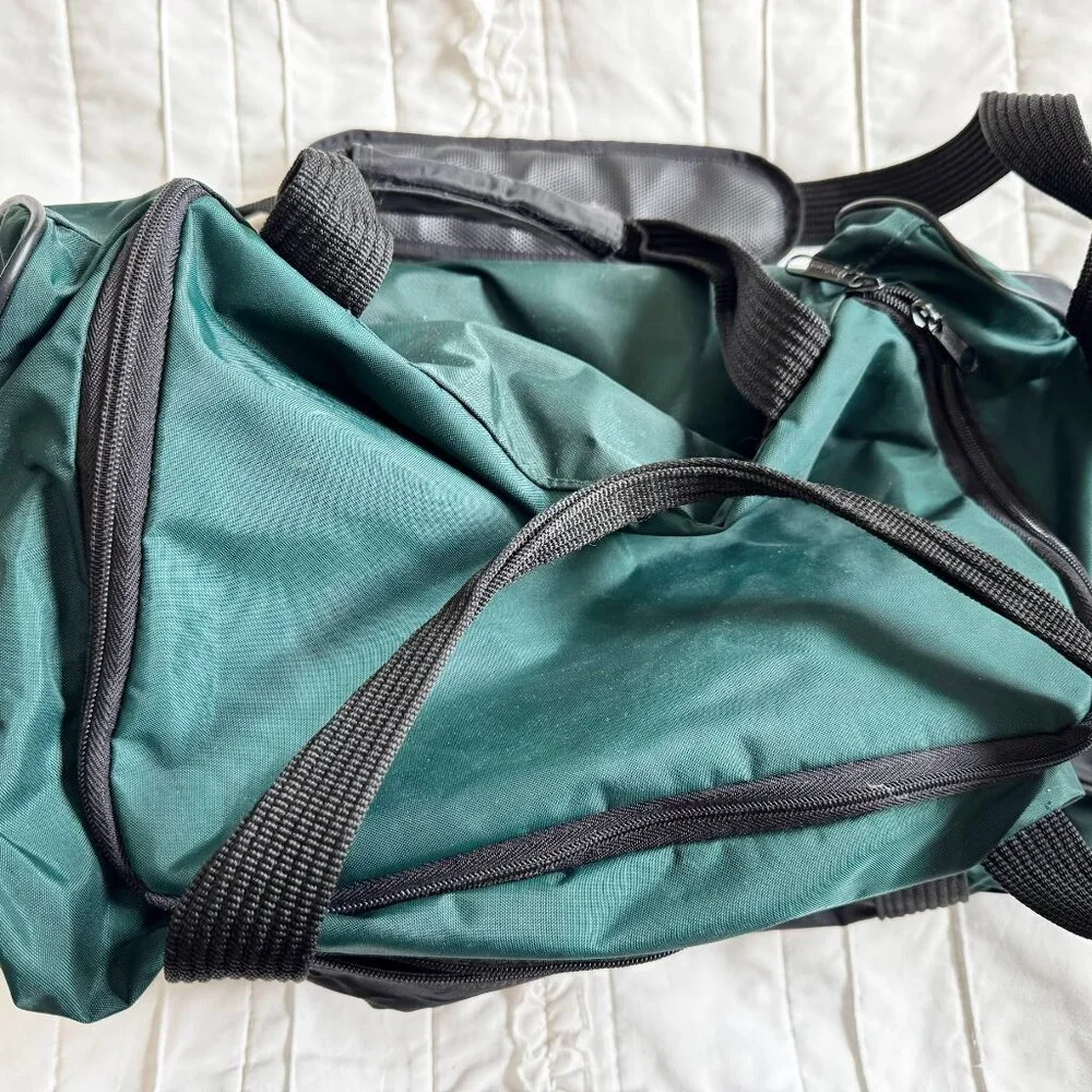 Vintage Wilson Duffle Bag Green and Black